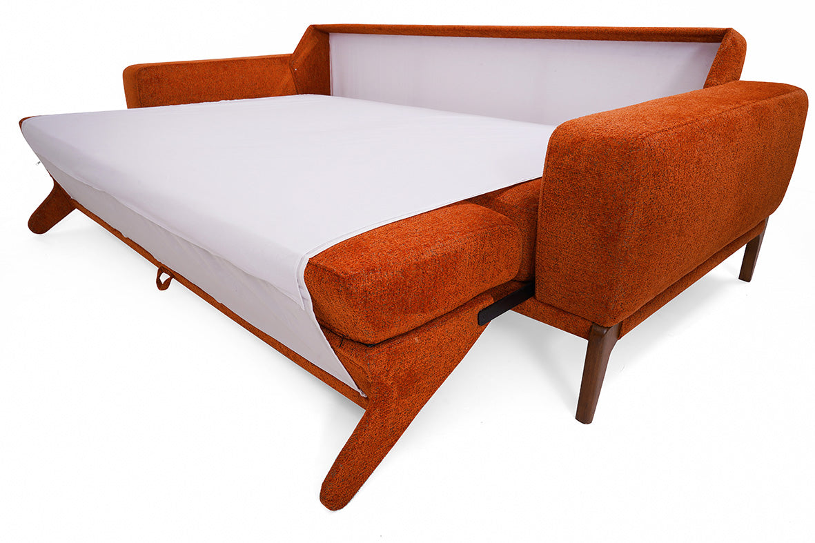 Dreiteiliges Angora-Sofa (mit Bett)