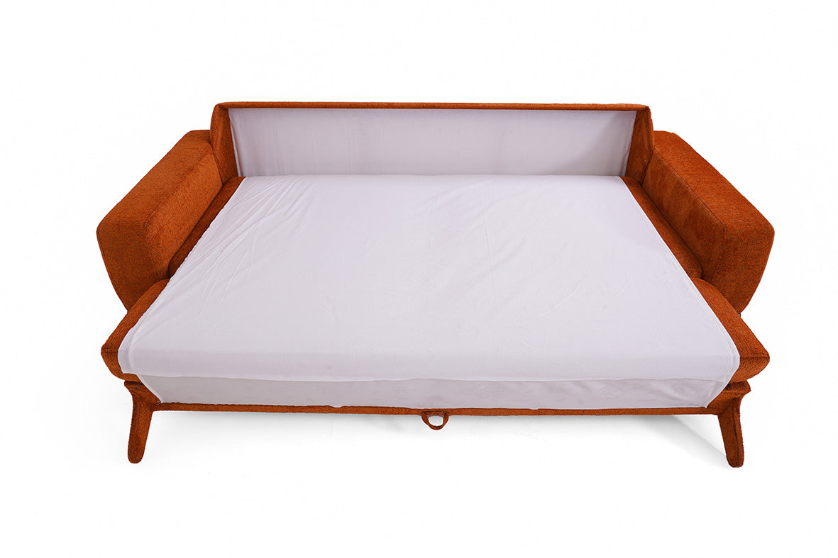Dreiteiliges Angora-Sofa (mit Bett)