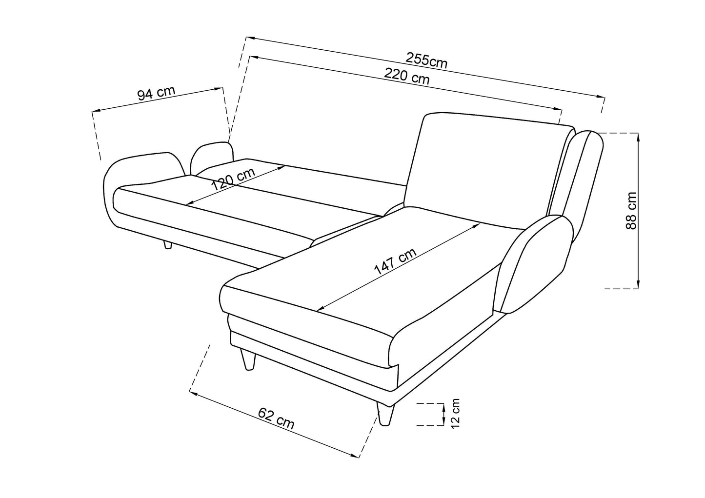 Anatolia Reclining Corner (With Bed)