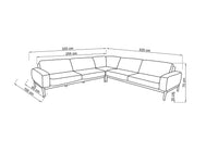 Angora Corner Sofa 320x320 (Without Mattress)