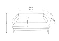 Angora Three-Seater Sofa (With Bed)