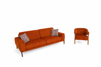 Angora-Sofa-Set (3 Betten + Sessel)